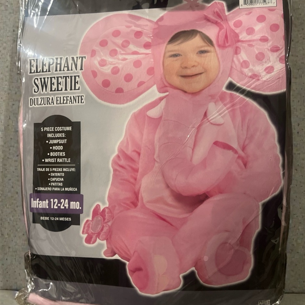 Elephant Sweetie Infant Costume 12-24 Months NEW! - Picture 4 of 9